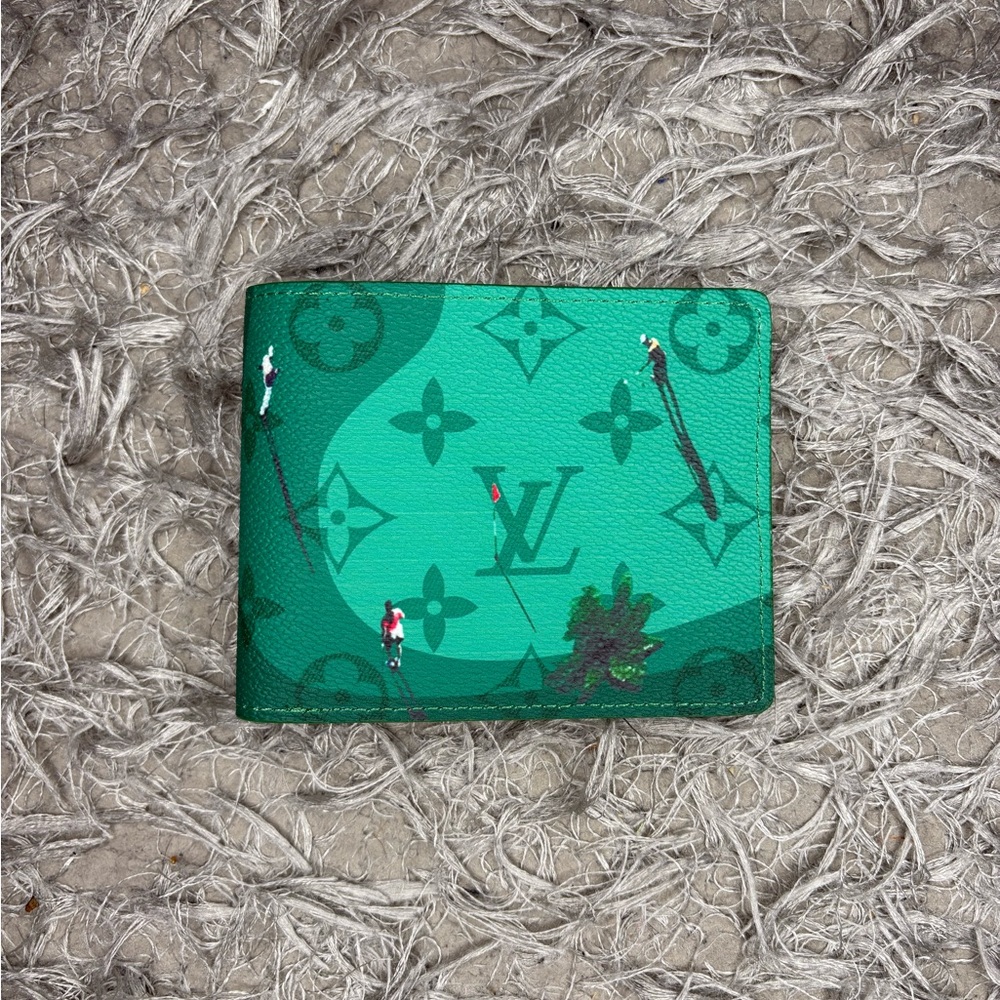 Louis Vuitton LV Monogram Green Golf Slender Wallet